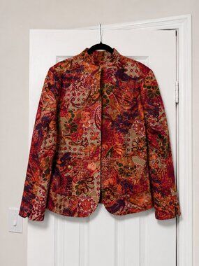 Coldwater Creek structured zip-up jacket